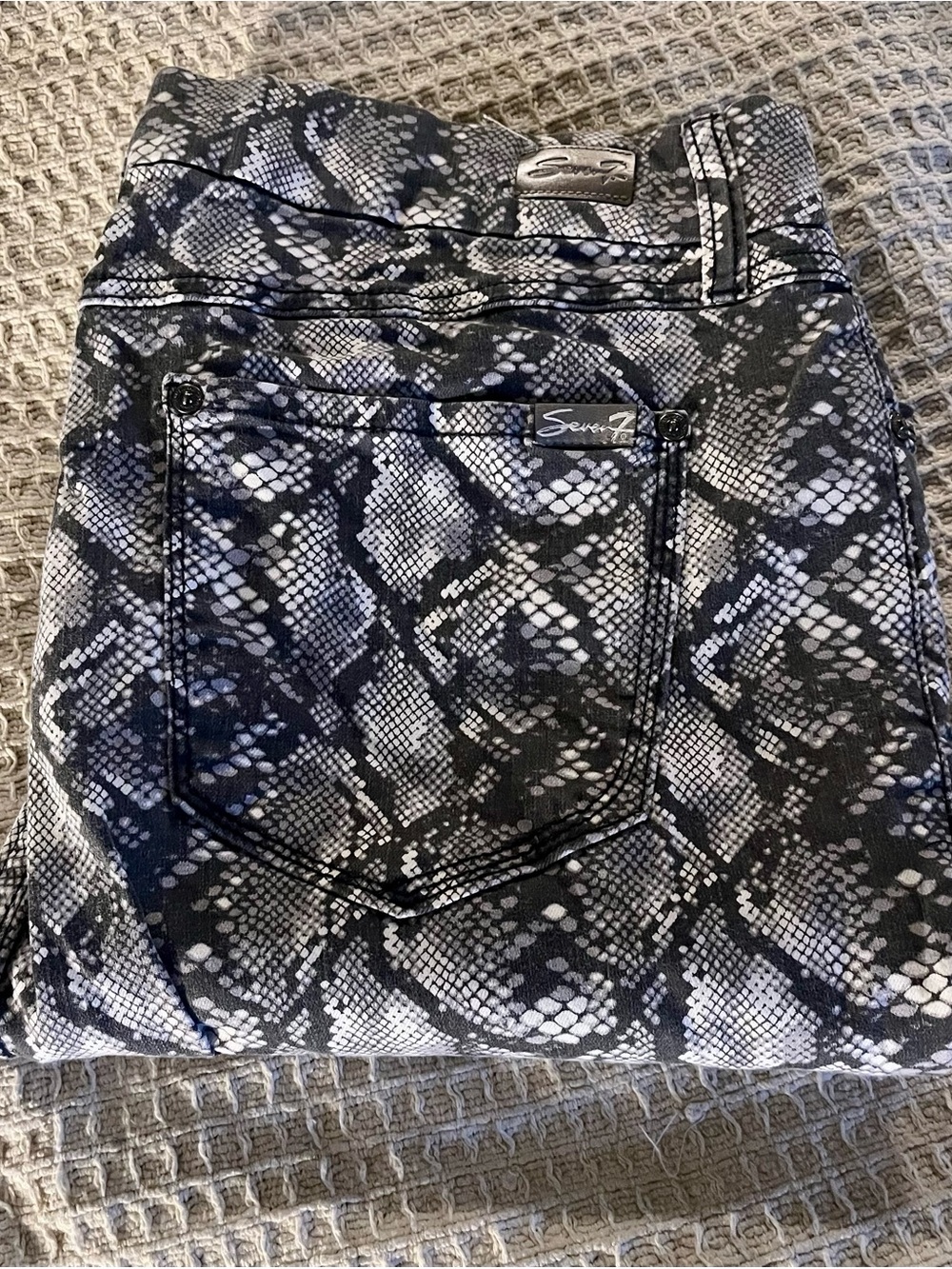 Seven7 Snake-Print Pants - Size 14